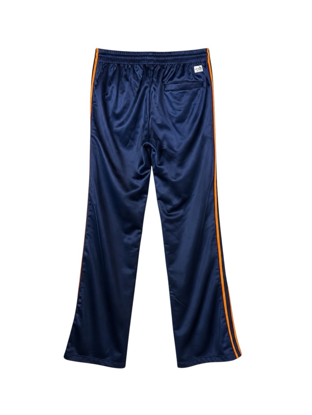 $1350 CELINE Double Jersey Vintage Track Pants Navy Orange Stripe S Made In Ital - Picture 2 of 6